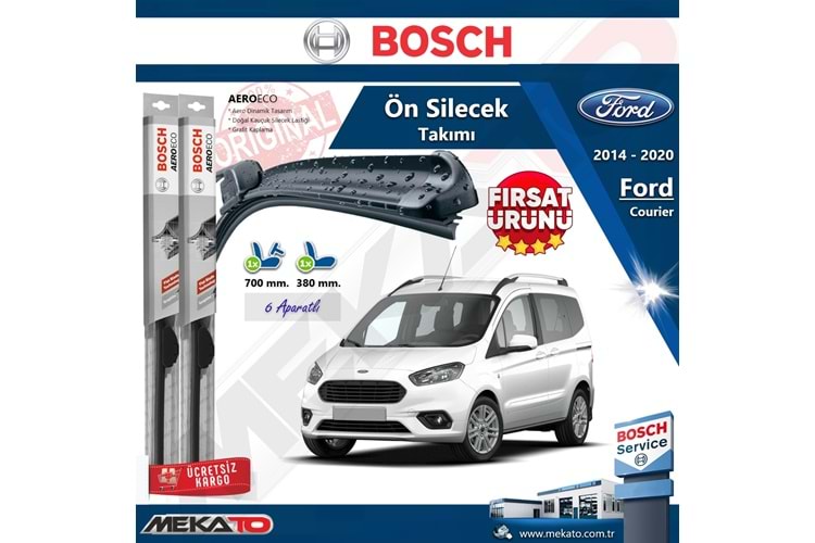 Ford Courier Ön Silecek Takımı Bosch Aero Eco 2014-2020