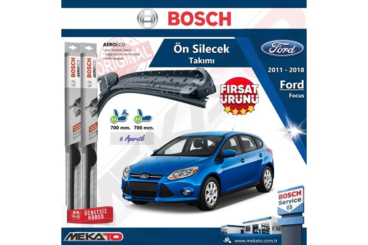 Ford Focus 3 Hb Ön Silecek Takımı Bosch Aero Eco 2011-2018