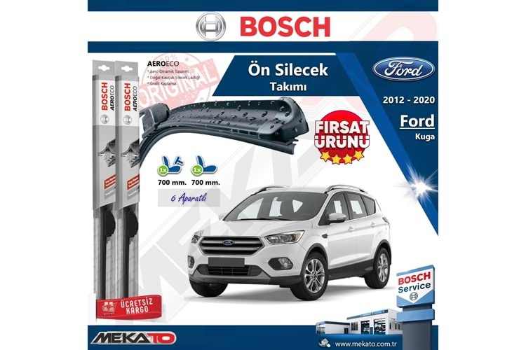 Ford Kuga Ön Silecek Takımı Bosch Aero Eco 2012-2020
