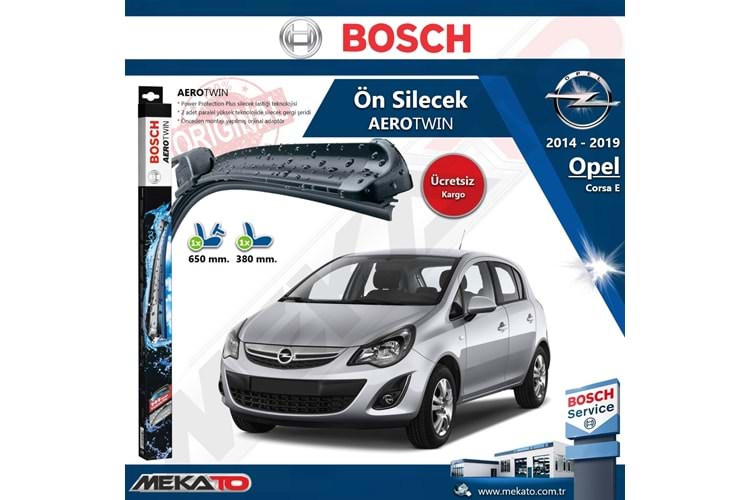 Opel Corsa E Ön Silecek Takımı Bosch Aero Twin 2014-2019