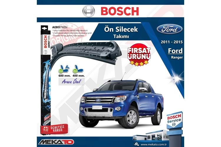 Ford Ranger Ön Silecek Takımı Bosch Aero Twin 2011-2015