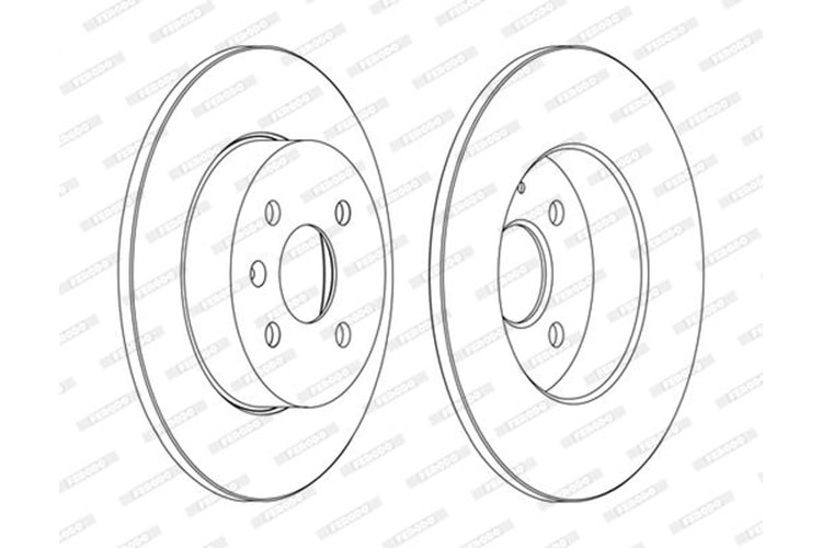 Ferodo Arka Fren Disk Takımı DDF1313C