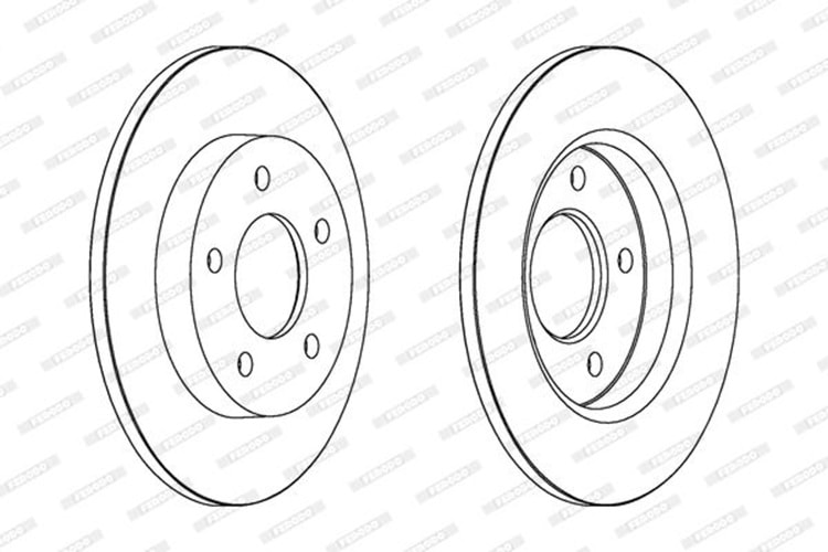 Ferodo Arka Fren Disk Takımı DDF1420C