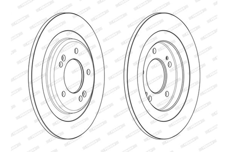 Ferodo Arka Fren Disk Takımı DDF2482C