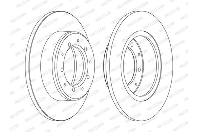Ferodo Arka Fren Disk Takımı DDF283C