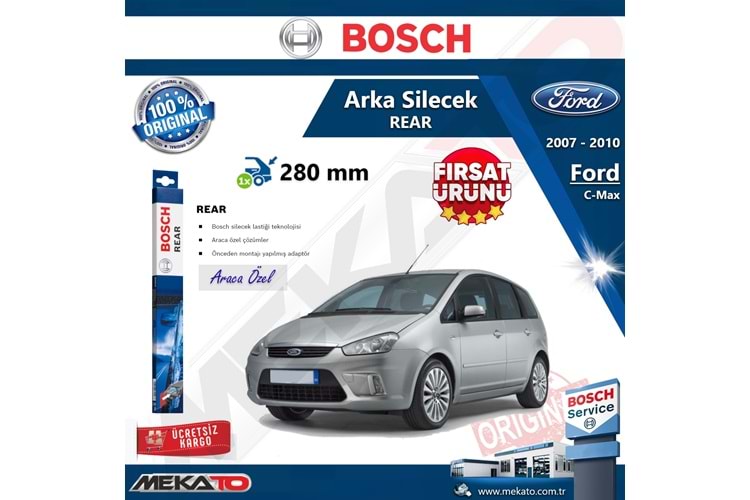 Ford C-Max Arka Silecek Bosch Rear 2007-2010