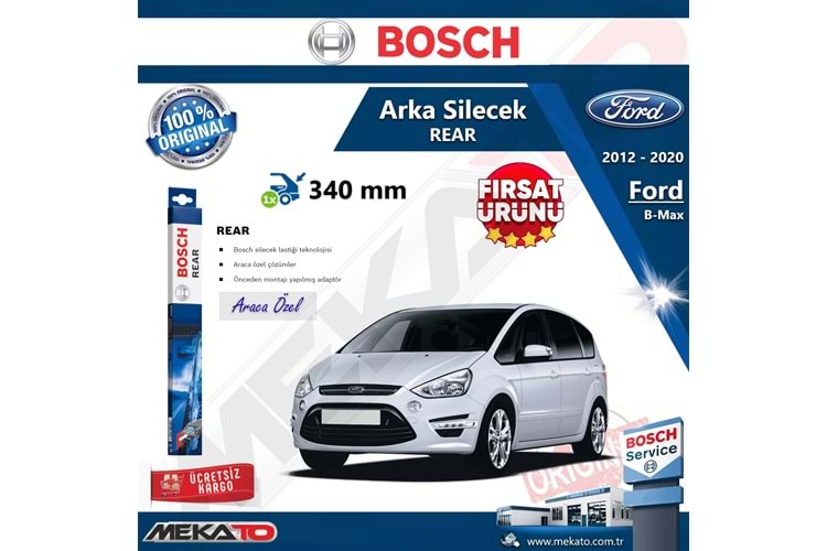 Ford S-Max Arka Silecek Bosch Rear 2006-2009