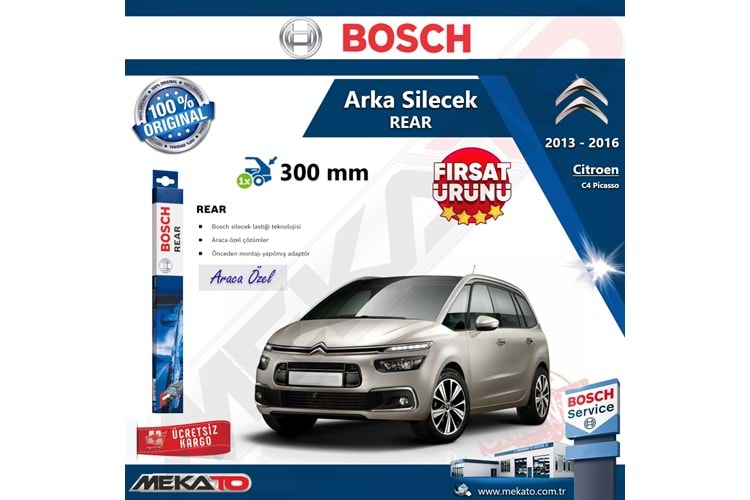 Citroen C4 Picasso Arka Silecek Bosch Rear 2013-2016