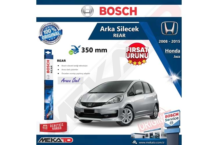 Honda Jazz Arka Silecek Bosch Rear 2008-2015