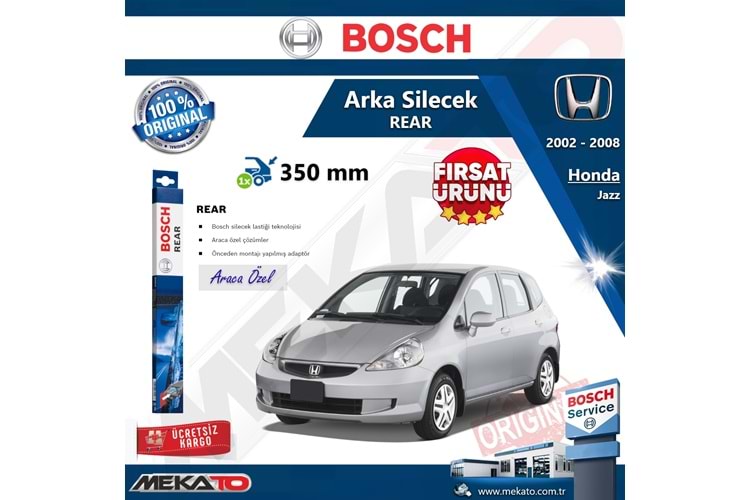 Honda Jazz Arka Silecek Bosch Rear 2002-2008
