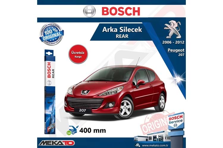 Peugeot 207 Arka Silecek Bosch Rear 2006-2012