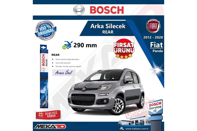 Fiat Panda Arka Silecek Bosch Rear 2012-2020