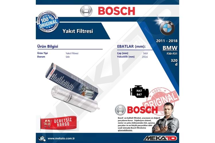 Bmw 3 Seri F30 320 d Bosch Yakıt Filtresi 2011-2018