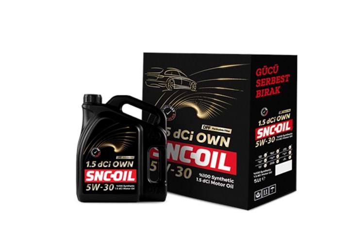 Snc Oil 1.5 Dci Own 5w-30 Motor Yağı 5 Litre