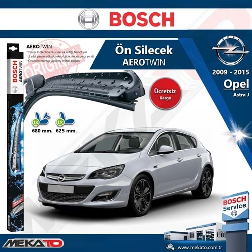 Opel Astra J Ön Silecek Takımı Bosch Aero Twin 2009-2015
