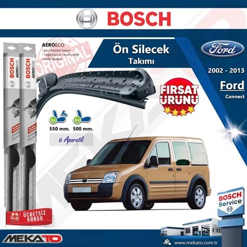 Ford Connect Ön Silecek Takımı Bosch Aero Eco 2002-2013