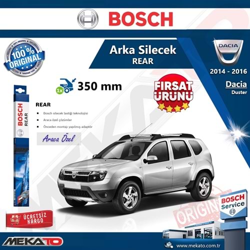 Dacia Duster Arka Silecek Bosch Rear 2014-2016