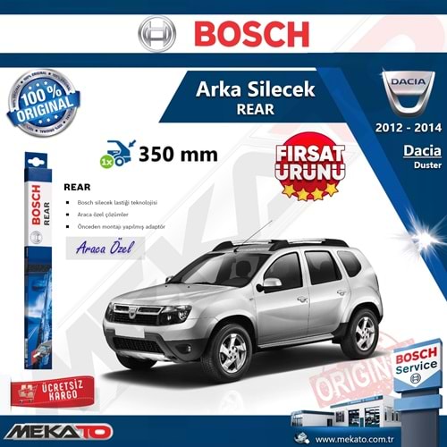 Dacia Duster Arka Silecek Bosch Rear 2012-2014
