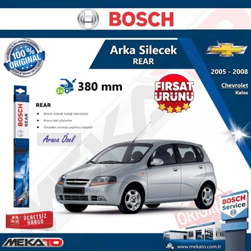 Chevrolet Kalos Arka Silecek Bosch Rear 2005-2008